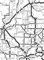 Photograph Hud-clu-001. Map is part of RACV "Central Southern Victoria", ~1980).