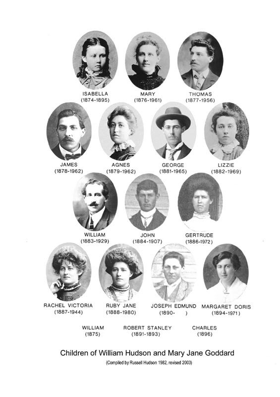 (Photograph Hud-fam-180; composite photograph compiled by Russell Hudson in 1982, last revised 2003)